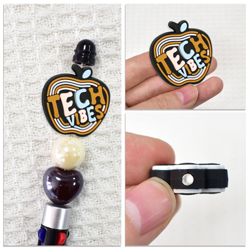 Wholesale Random 100pcs/pack  Back-to-School Series Student Stationery  Focal Beads