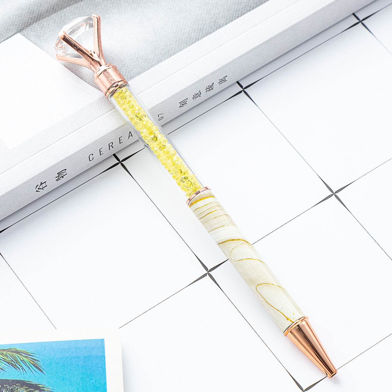 Wholesale Pens Marble Grain Metal Diamond Crystal Pens