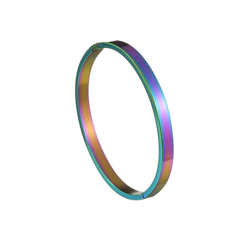 Wholesale 4mm6mm Wide Gold Plated Stainless Steel Bracelet