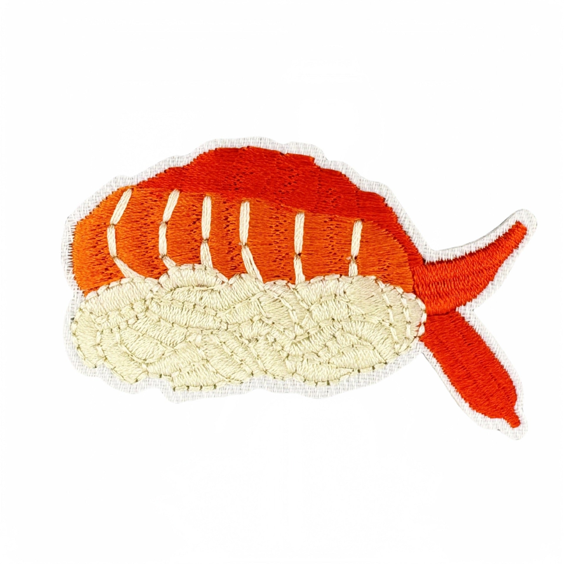 Wholesale Cartoon salmon sushi embroidery DIY Patches