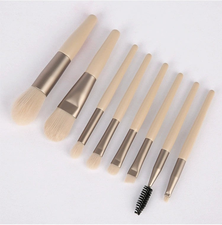 Wholesale 8pcs Soft Bristle Mini Matte Makeup Brush Set