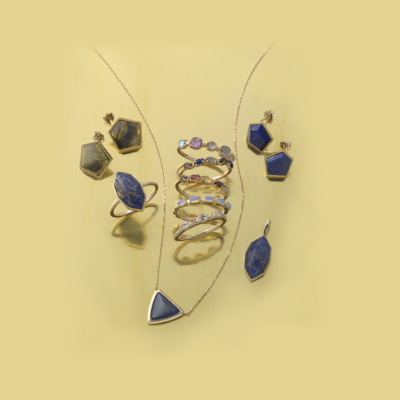 Wholesale Sterling Silver Multicolor Gemstone Ring