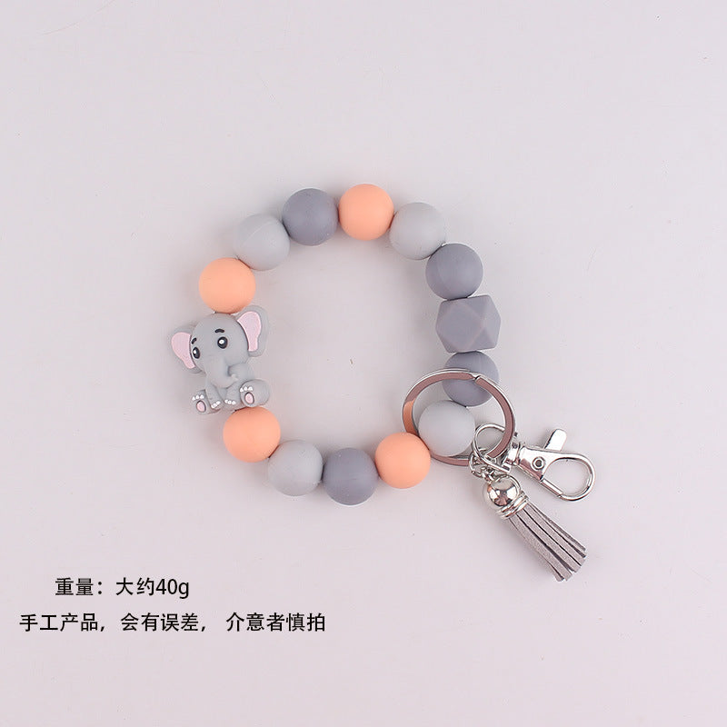 Wholesale Silicone Cartoon Animal Keychain