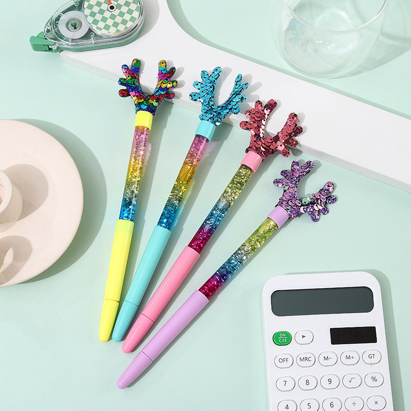 Wholesale Plastic Christmas Glitter Gel Pen