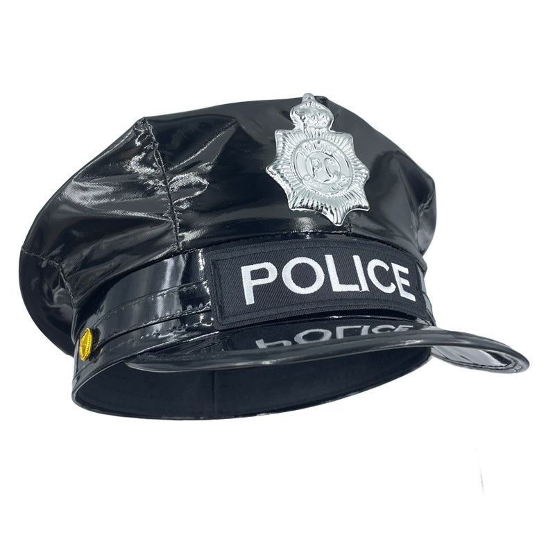 Sombrero de policía de PU de PU al por mayor
