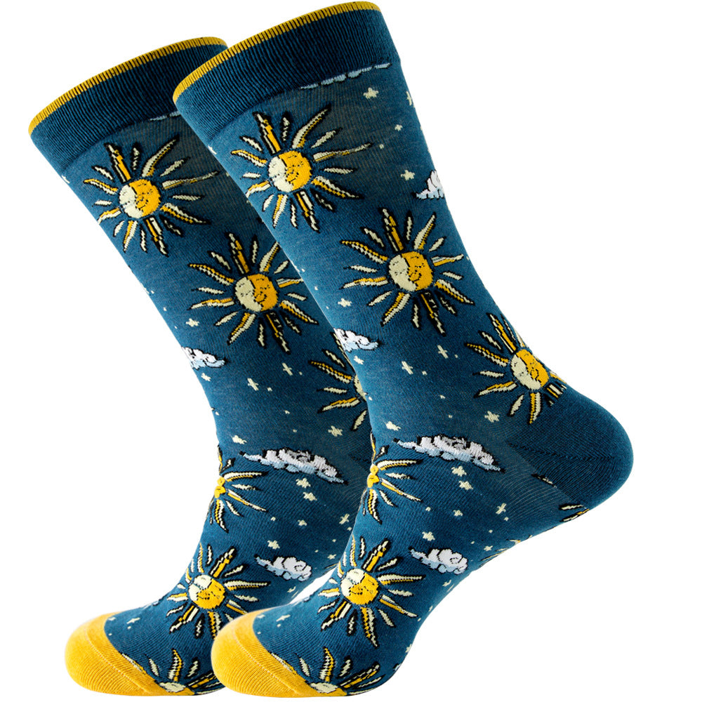 Wholesale 20pcs Celebrity Men's Socks Stars Women's Socks Animals Mid-tube Socks Mexican Tide Valentine's Day Socks