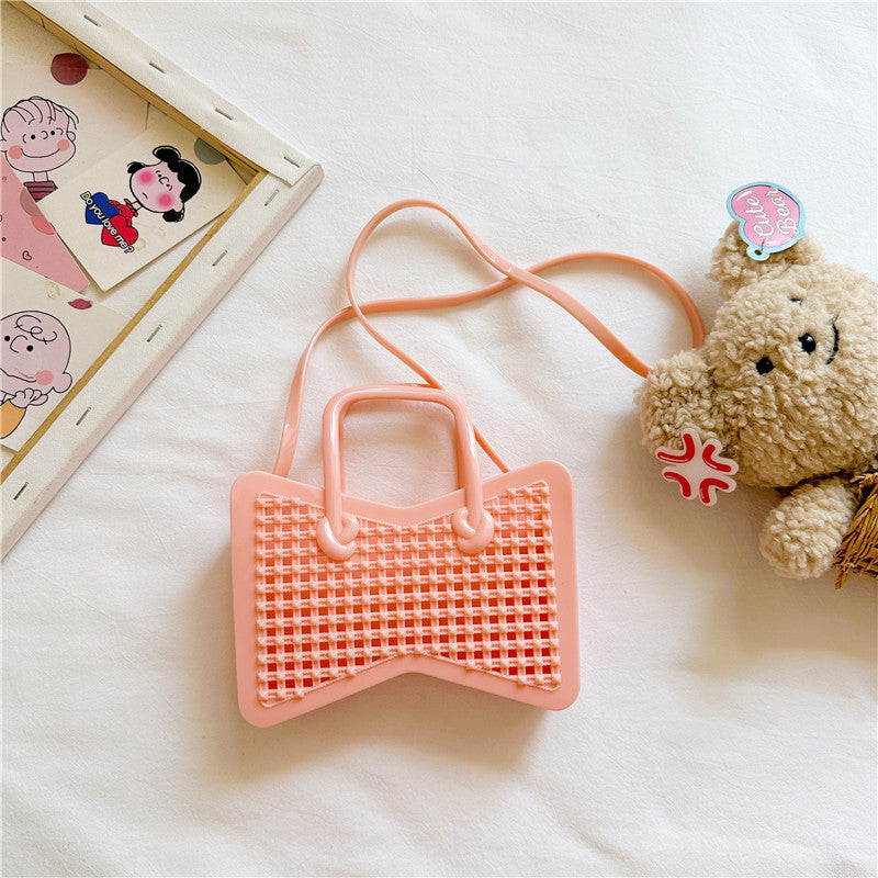 Wholesale Woven Hollow Out Mini Kids Cute Butterfly Bags