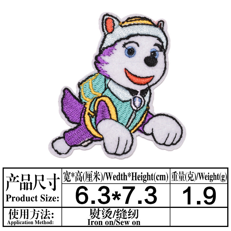 Wholesale Cute Puppy Embroidery Patches 23 Styles Cartoon Cloth Patch Set For Clothing Bags Towels Kids DIY Repair Decor Chic Fashion Accessory