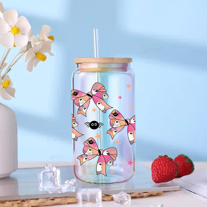 Wholesale Cute little bow 16oz Cup UV DTF Wraps