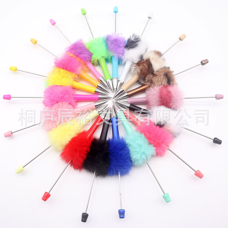 Wholesale Cartoon beaded cute pen with cute beads and cute girly gift pen