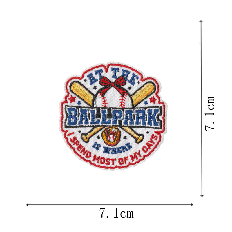 Wholesale Bow Cartoon Baseball DIY Patches