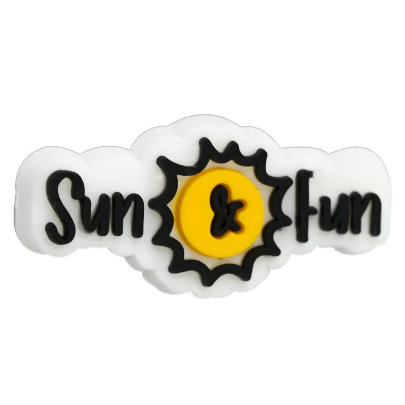 Wholesale Random 100pcs Creative Phrase Series Beaded Focal Beads