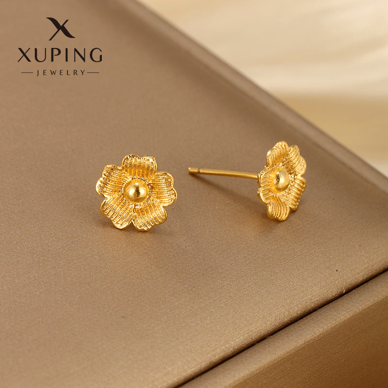 Wholesale Fairy Style Plants Flowers Vintage Simple Style Design Earstuds