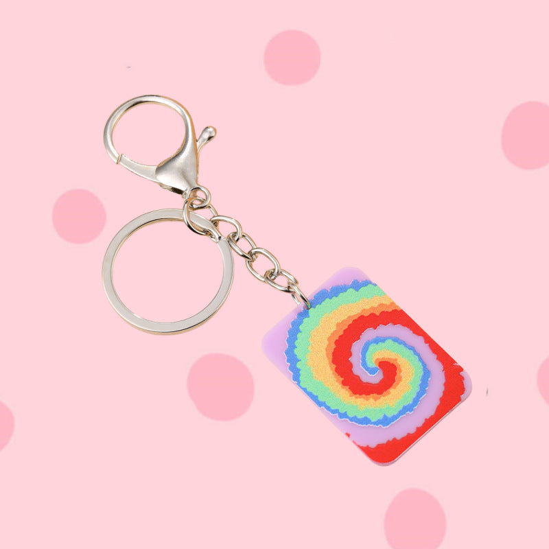 Wholesale Valentine's Day Resin Love Candy Printed Keychains