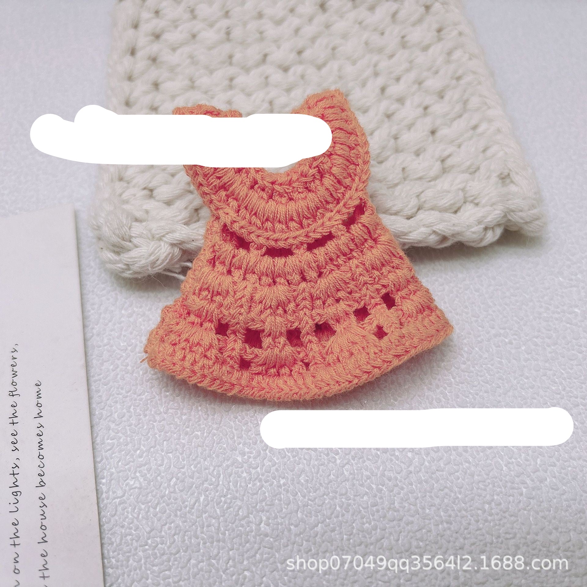 Wholesale 2pcs/pack 13cm Handdog Cotton Doll Skirt Handmade Plush Toy Woven Doll Clothes