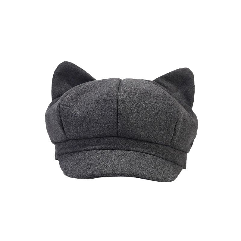 Wholesale Cotton Cat Ears Octagonal Hat