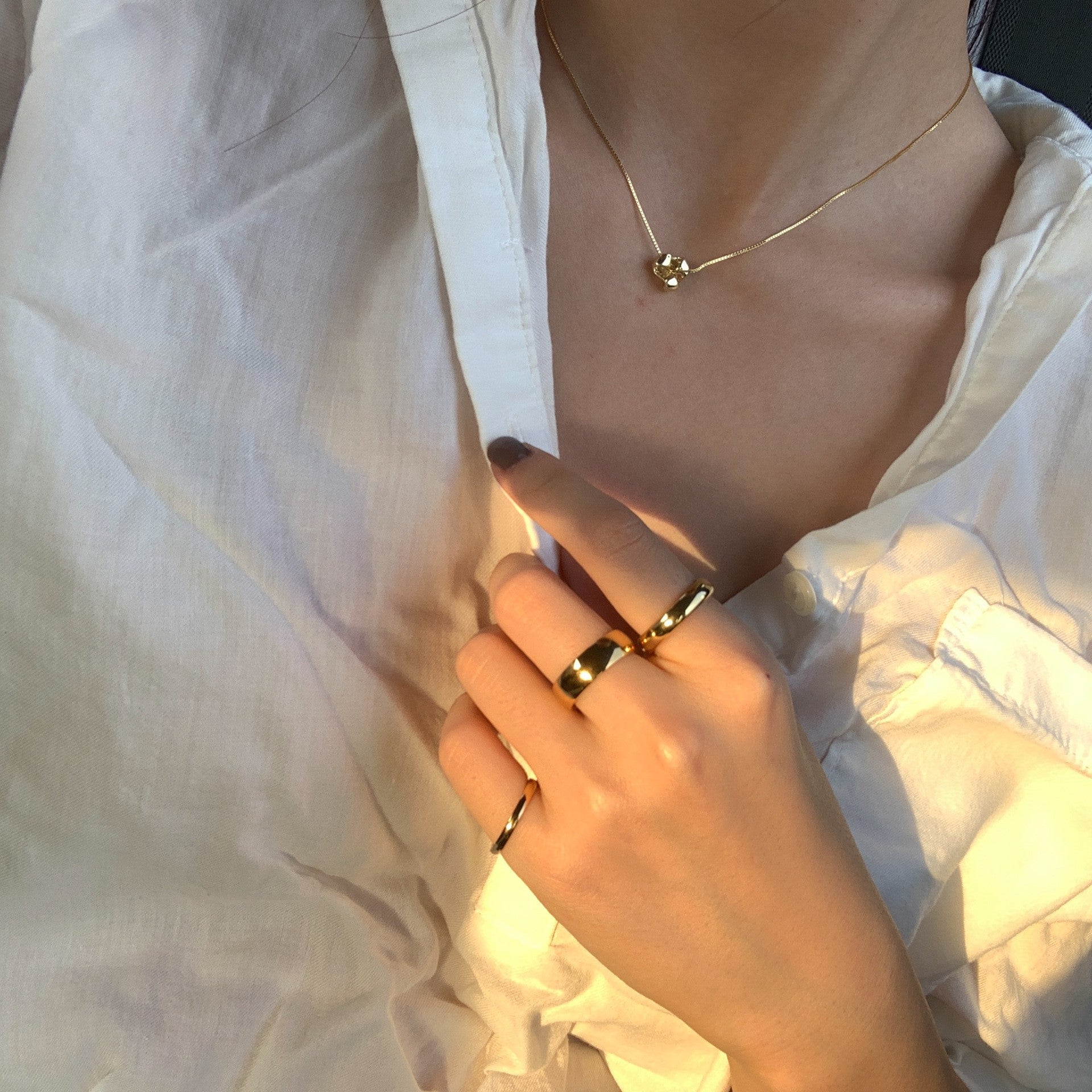 Wholesale Stainless Steel Simple Ring Couple Rings