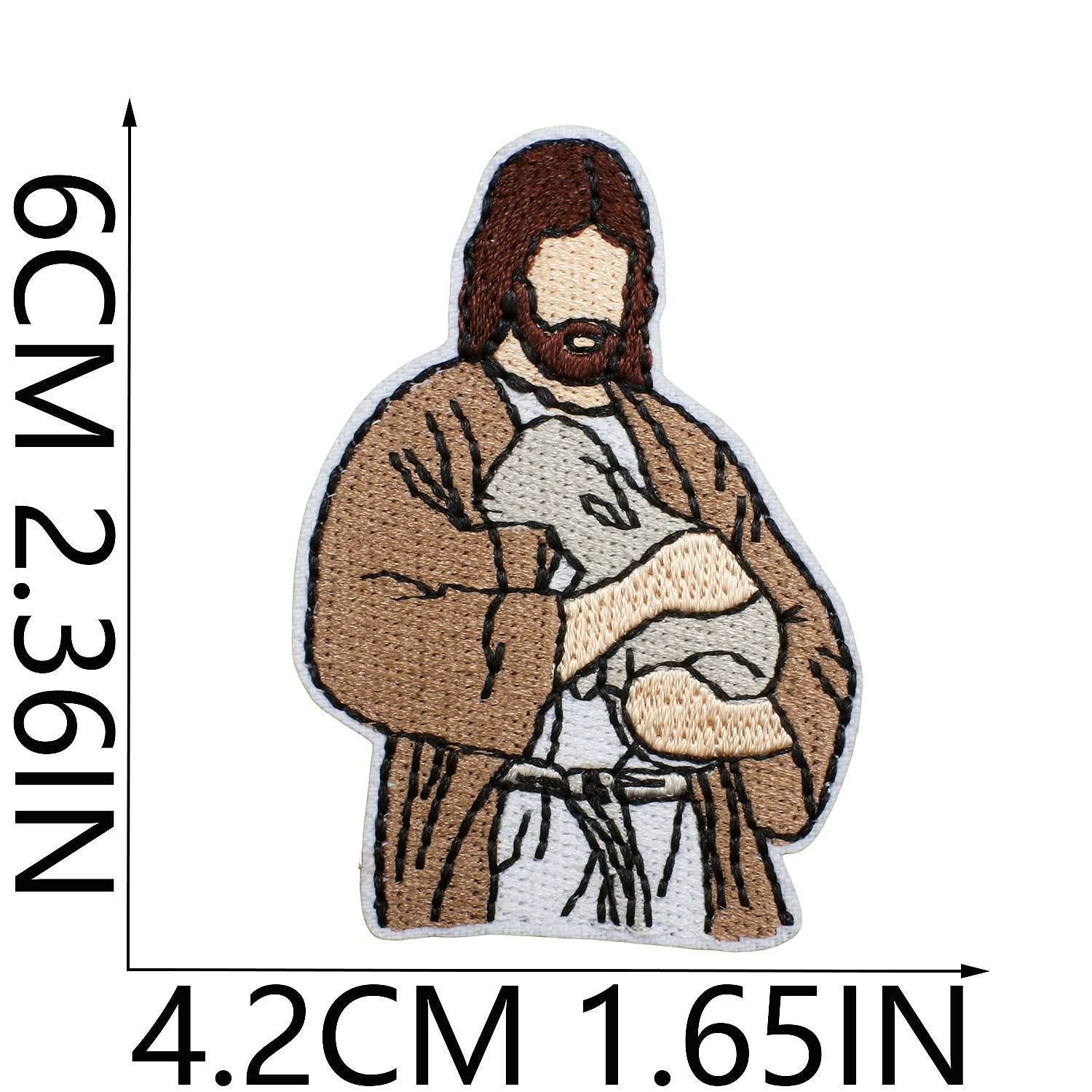 Wholesale Yesu Benzun Embroidered Cloth Stickers