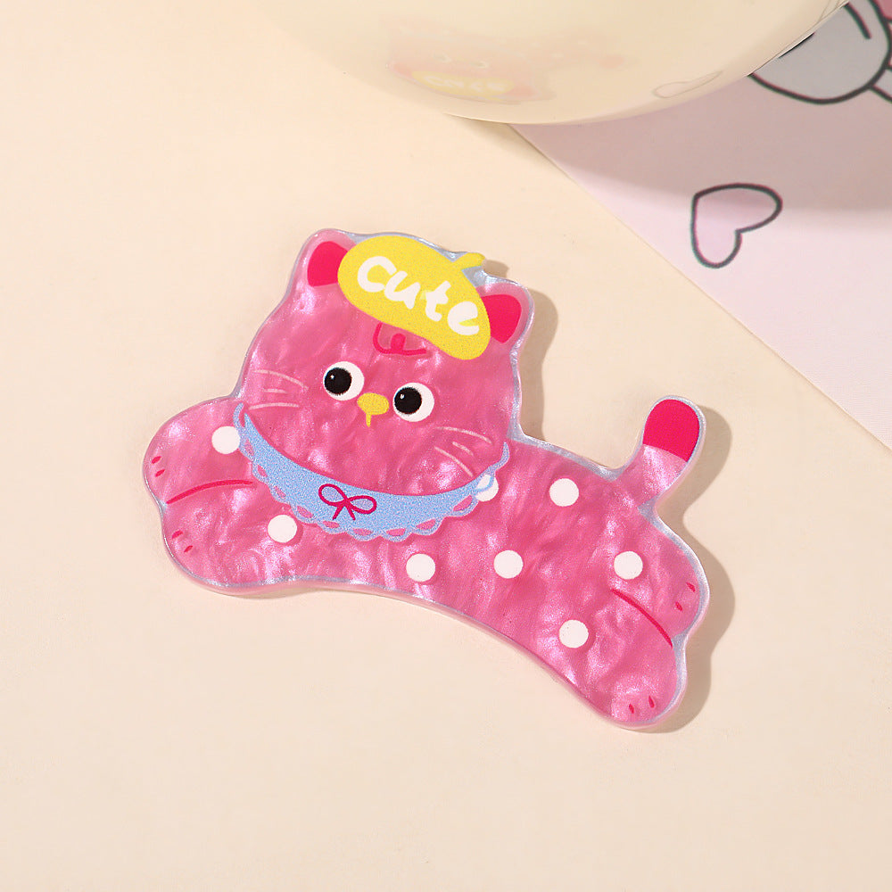 Wholesale 10pcs Colorful and cute cartoon animals Acrylic Flatback