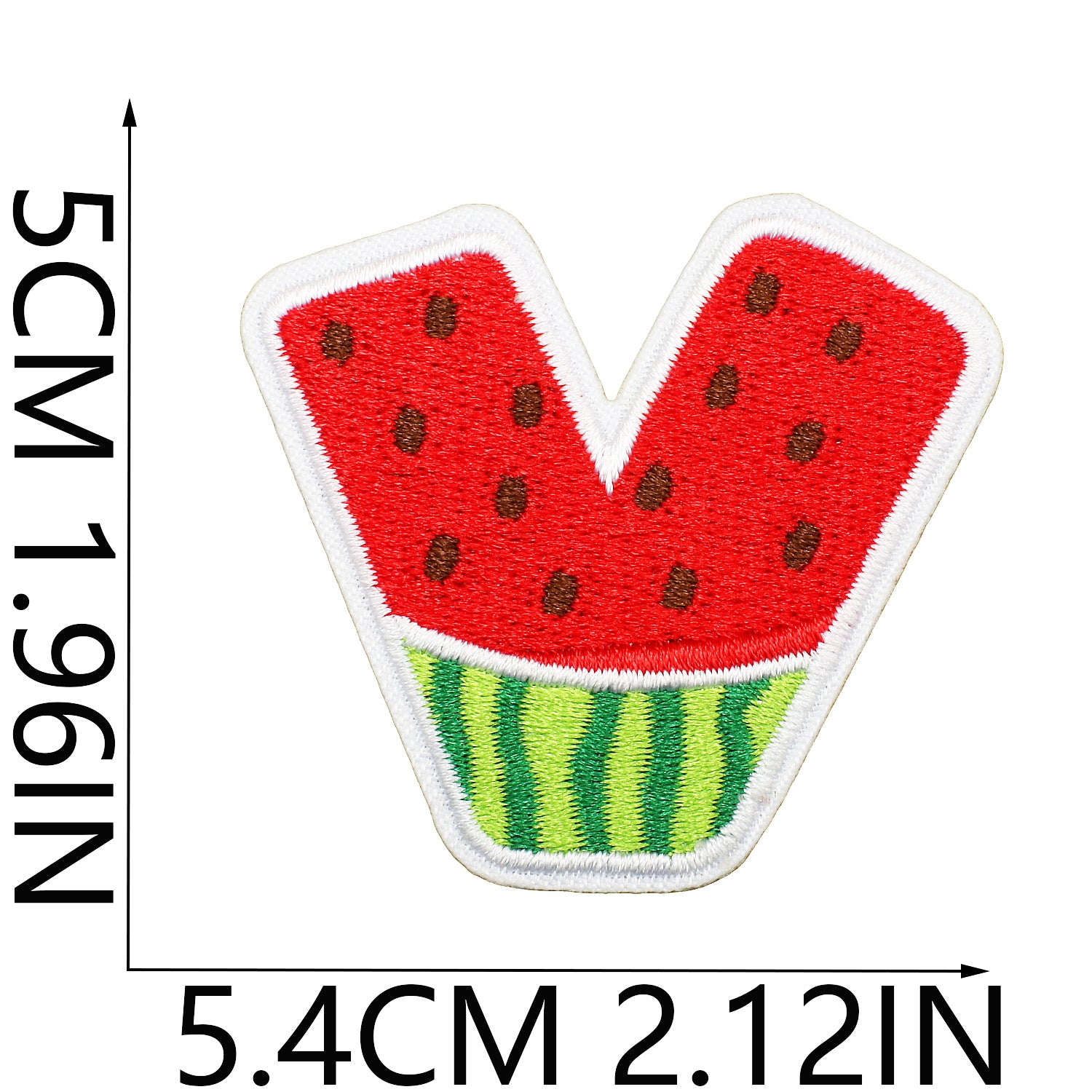 Wholesale Embroidered Watermelon Alphabet Patch Set 26 Letter Appliques For Clothing Bags And DIY Decoration