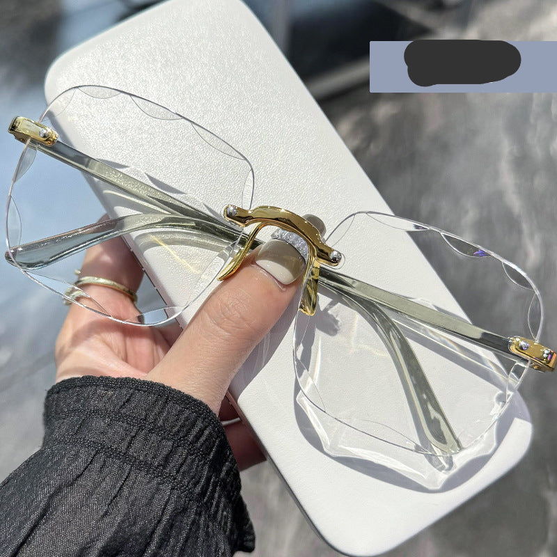 Wholesale Sunglasses Women's High-end Sense Internet Trendy Women's Fashionable Korean Anti-UV Glasses