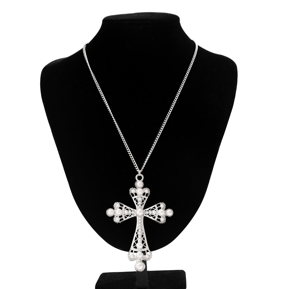 Wholesale men's pearl flower necklace clavicle chain