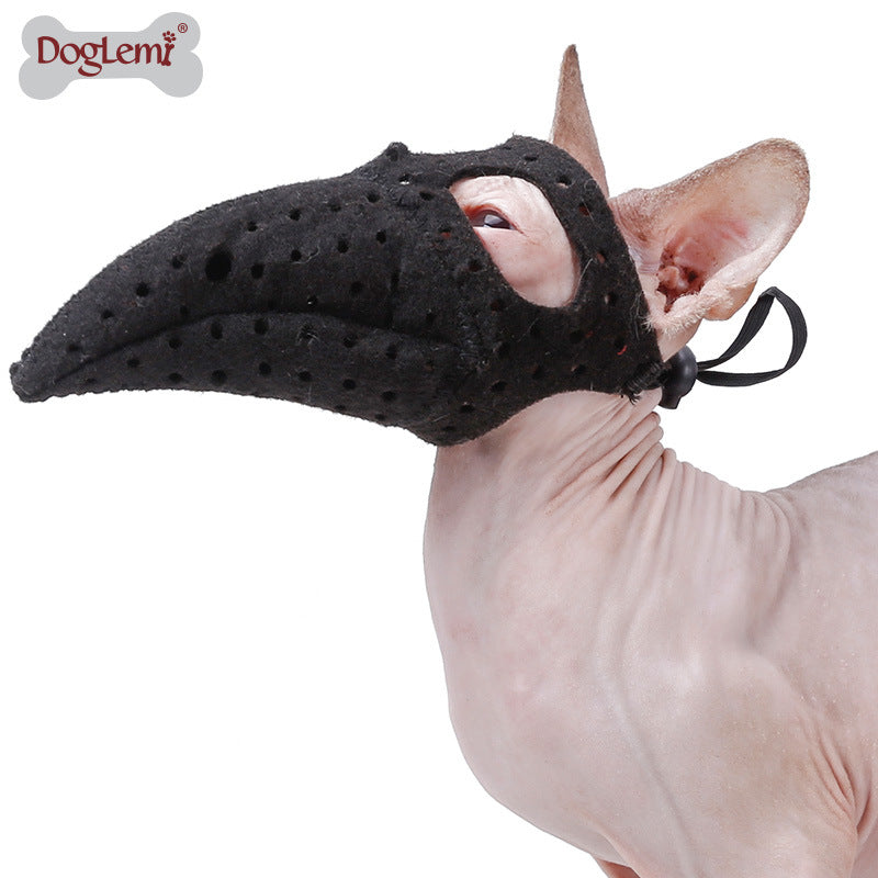 Wholesale 5pcs/pack bird mouth pet mask trick or treat mask cat dog mouth cover breathable shaper