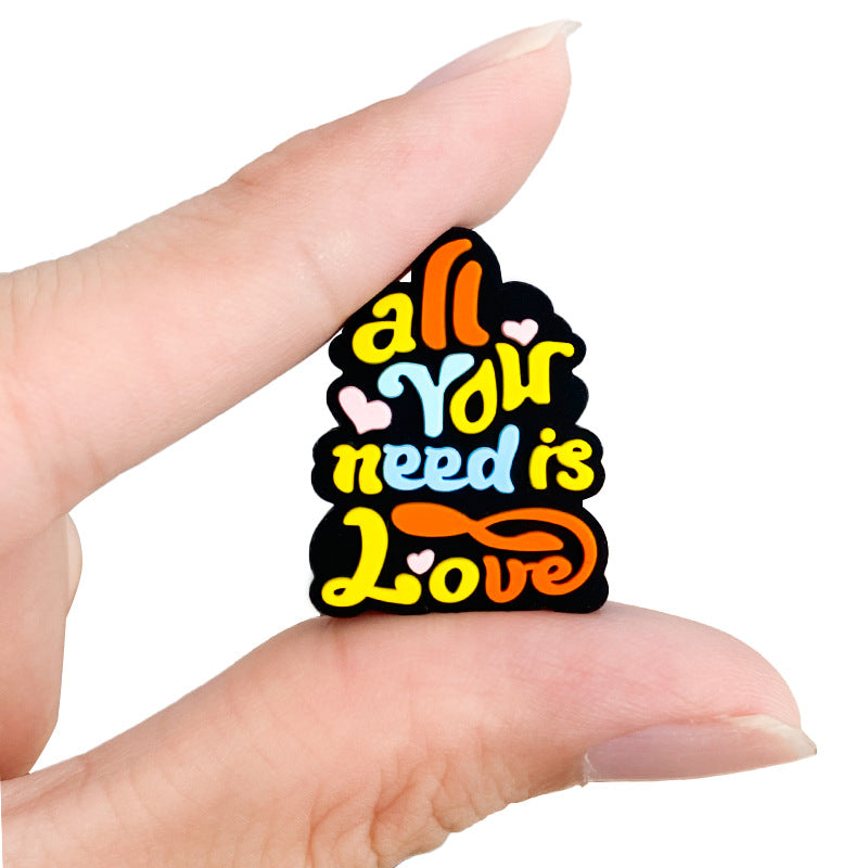 Wholesale 10PCS Love Jesus Silicone Focus Beads