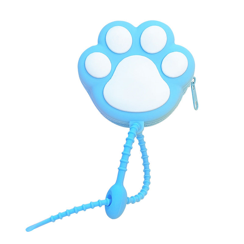 Wholesale Cat Claw Zero Wallet Earphone Bag PVC Keychain