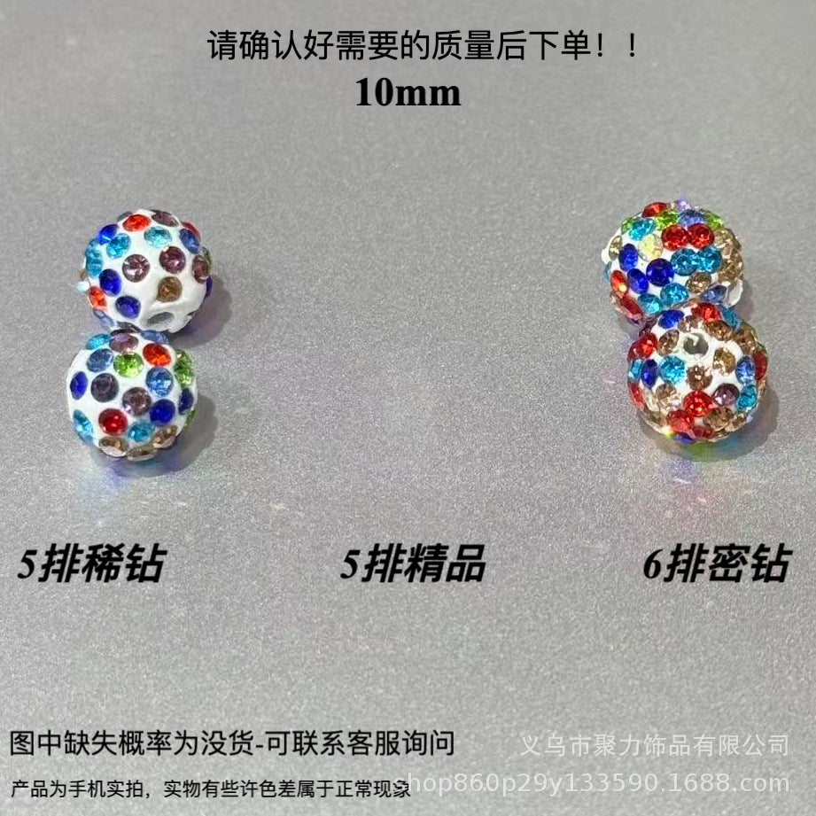 Wholesale 100pcs Polymer Clay Diamond Beads Loose Spacer Beads For DIY Jewelry Making Trendy Fashion Accessory For Resale