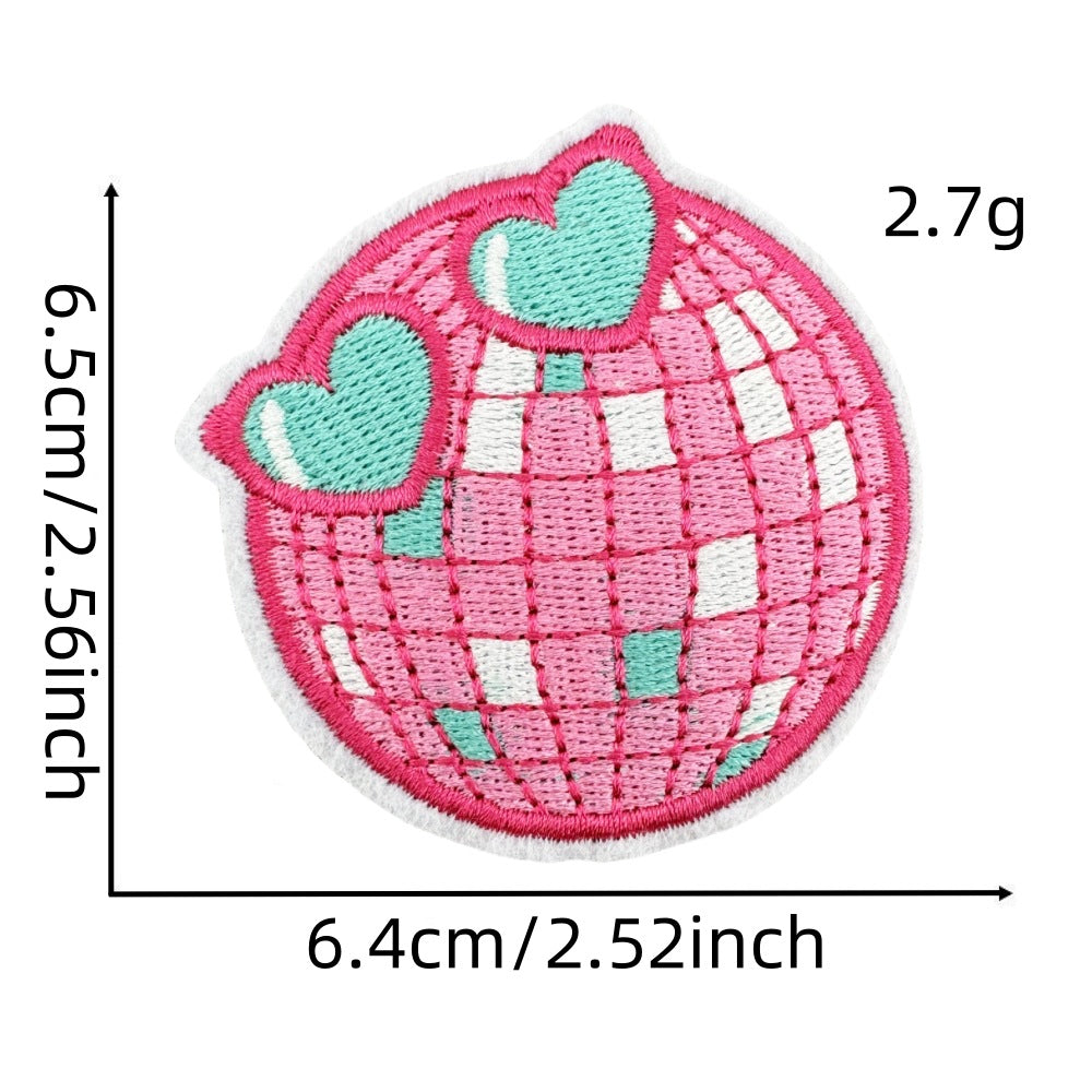 Wholesale Cartoon Princess Pink Cloth Patch Badge Fashion DIY Decorative Accessory For Clothing Bags Gifts Resale