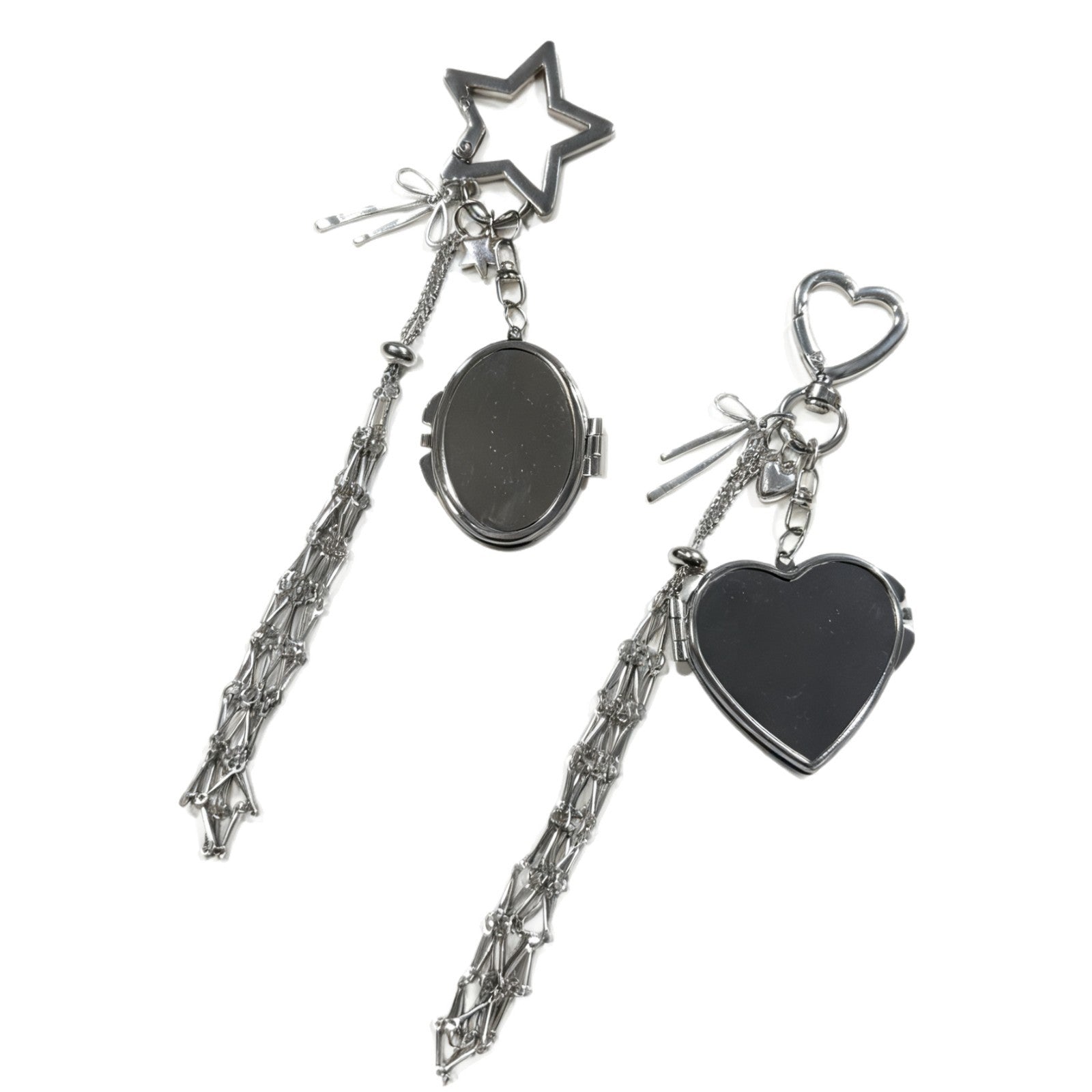 Wholesale Lipstick mesh bag heart-shaped five pointed star bag hanging