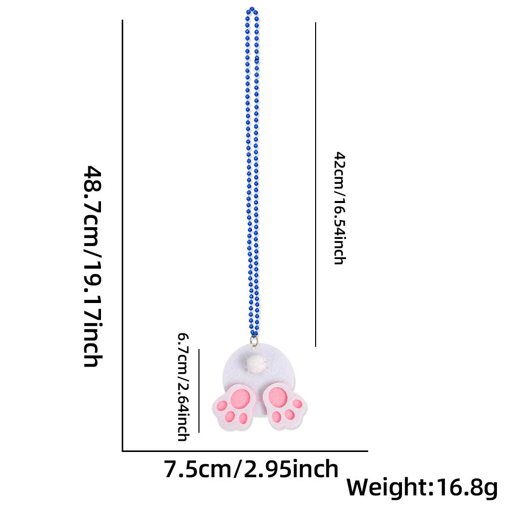 Wholesale  Easter Necklace Children' s Spring Rabbit Egg Necklaces