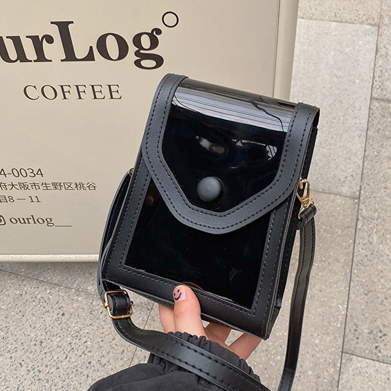 Wholesale 2023 Summer Candy Color Shoulder Bag PVC Transparent Crossbody Mobile Phone Bag