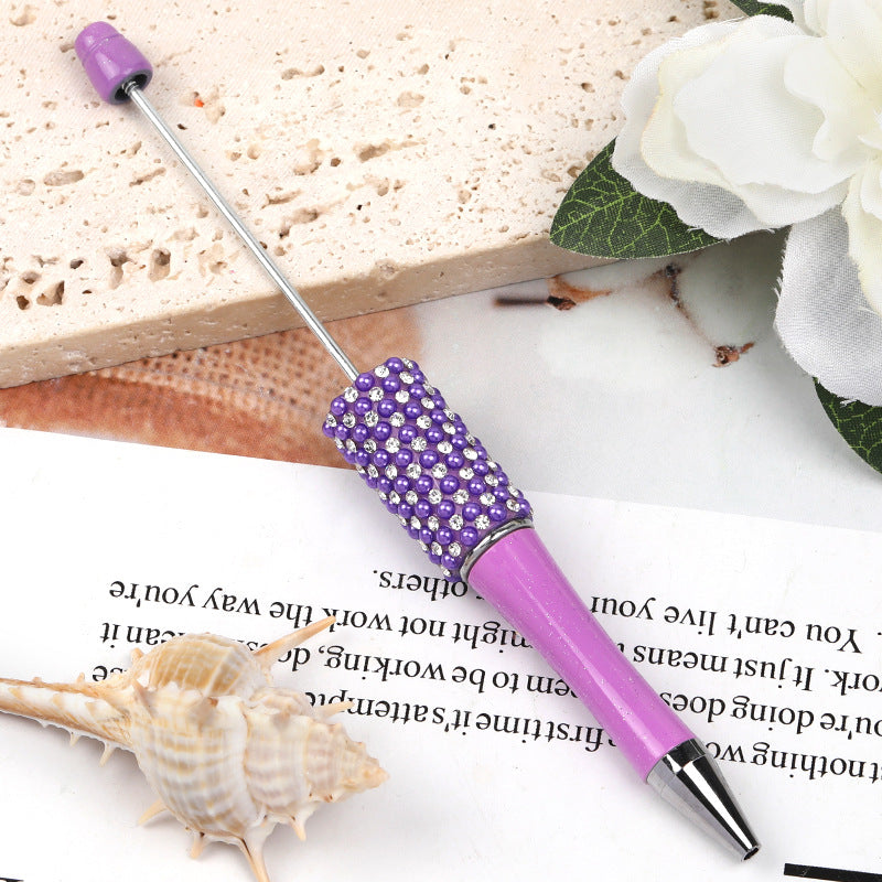 Wholesale 5pcs DIY Rhinestone Pearl Handmade Surface Mount Ballpoint Pen
