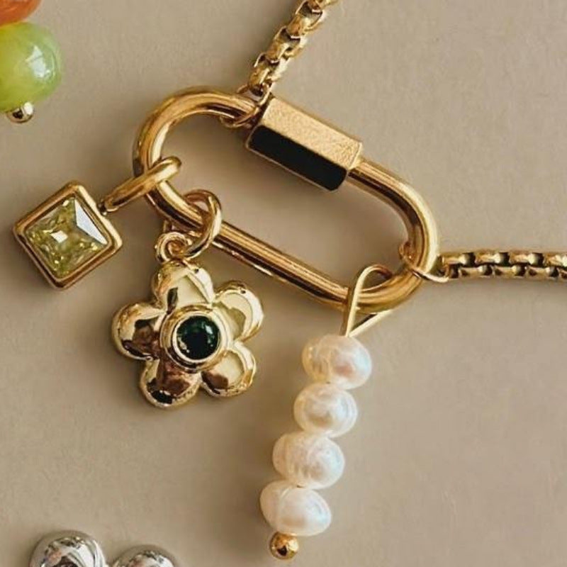 Wholesale Colored 12 Birthday Stones Diy Female Twelve Birthday Stone Cube Colored Zircon Pendant