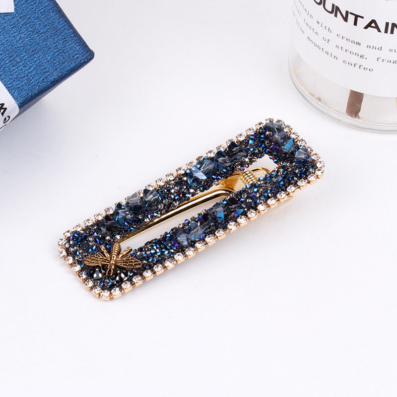 Wholesale Rhinestone Geometric Side Full Diamond Hair Clips
