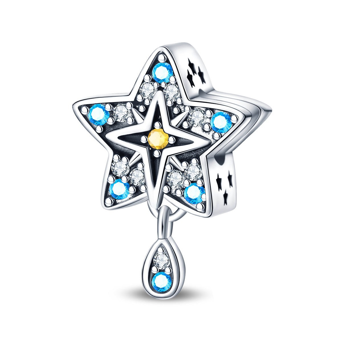 Wholesale Tarot Cards Sun Moon Stars Charm Copper Silver Plated Charms