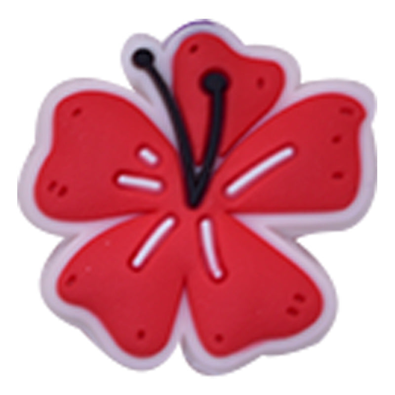 Wholesale Random 100pcs Candy colored Flower Focal Beads