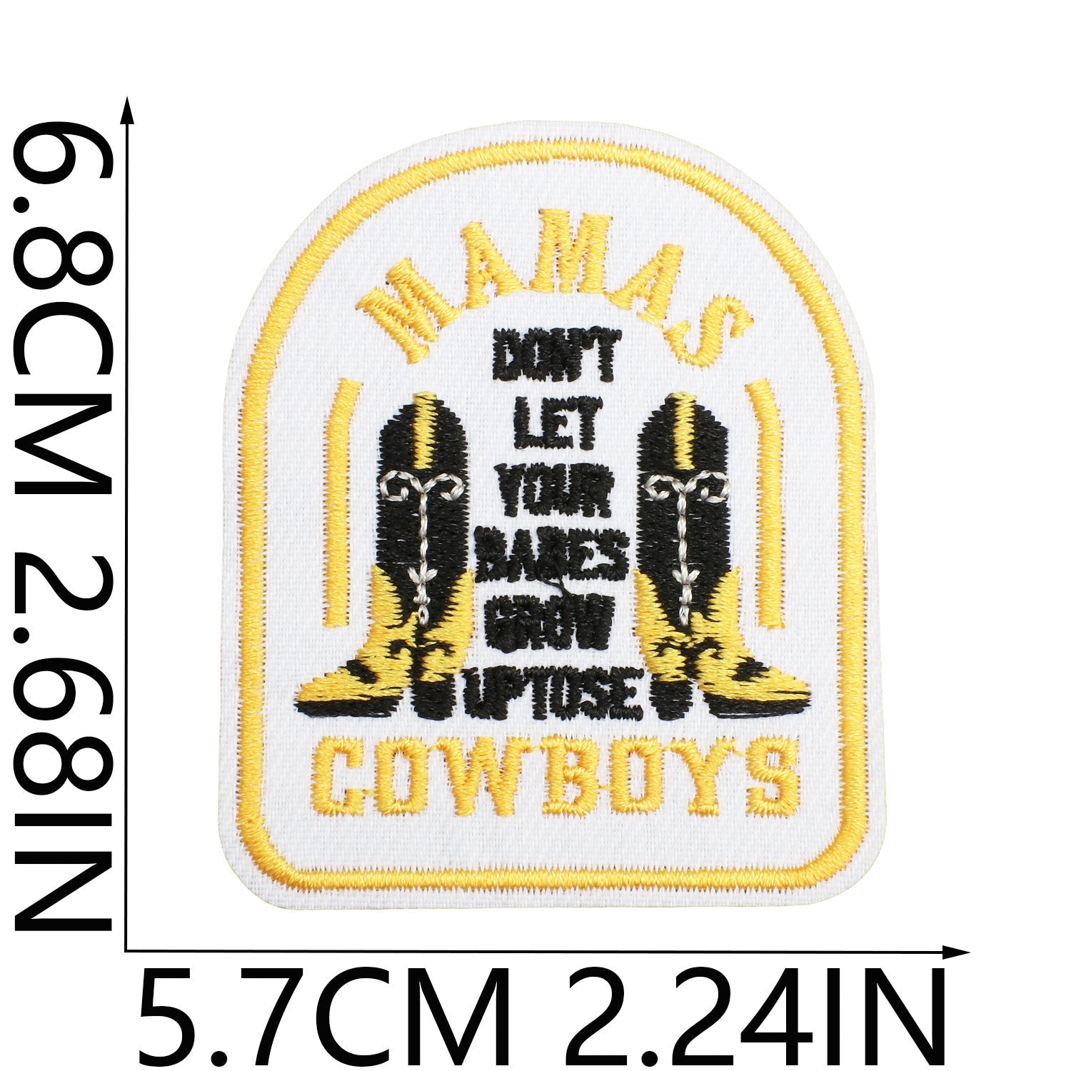 Wholesale Brown Western Embroidered Clothing Patches