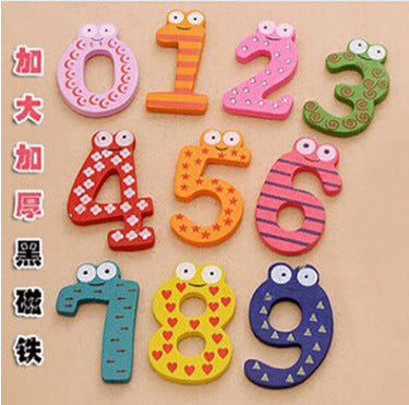 Wholesale Wooden Letter Refrigerator Magnet with Symbols and Numbers Refrigerator Magnet Decoration