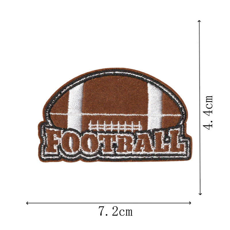Wholesale Cartoon football embroidery DIY Patches