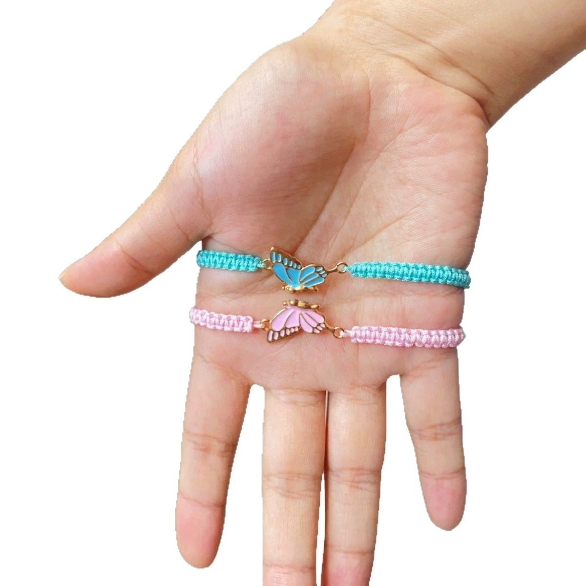 Wholesale Valentine's Day Butterfly Handmade Woven Bracelet