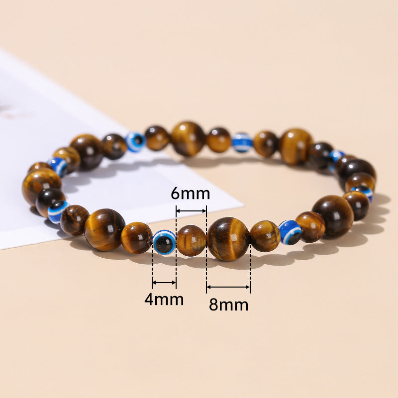 Wholesale Devil Eye Yellow Tiger Eye Bracelet