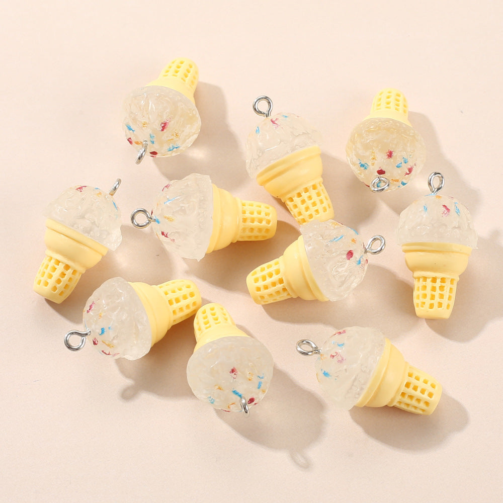 Wholesale 20pcs Ice-cream Silicone Beads