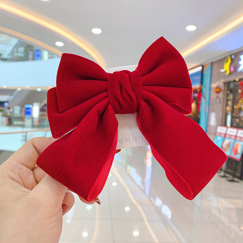 Wholesale Velvet Big Bow Hair Clip