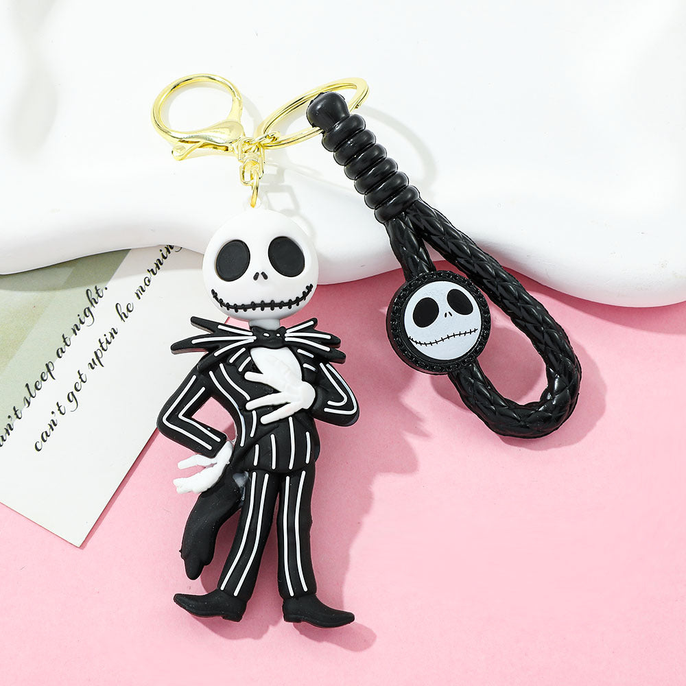 Wholesale PVC Keychain  Skull Design Cute Car Key Accessory Gift For Fans
