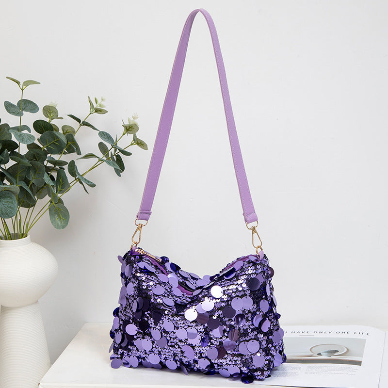 Wholesale Sequined underarm bag shoulder crossbody bag