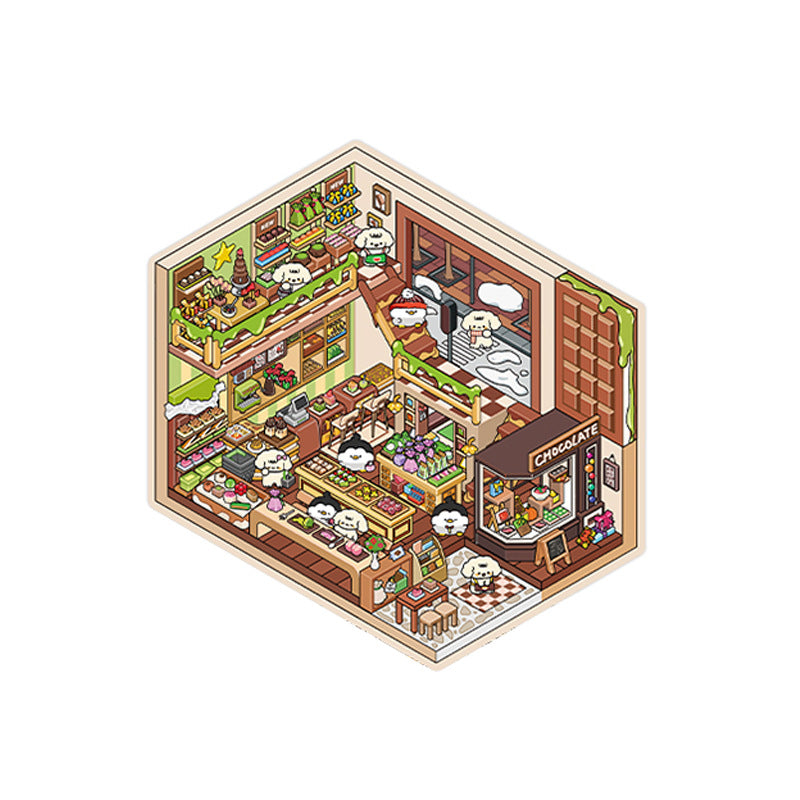 Wholesale Today' s fourth round of business 2. 5D landscape stickers DIY decoration