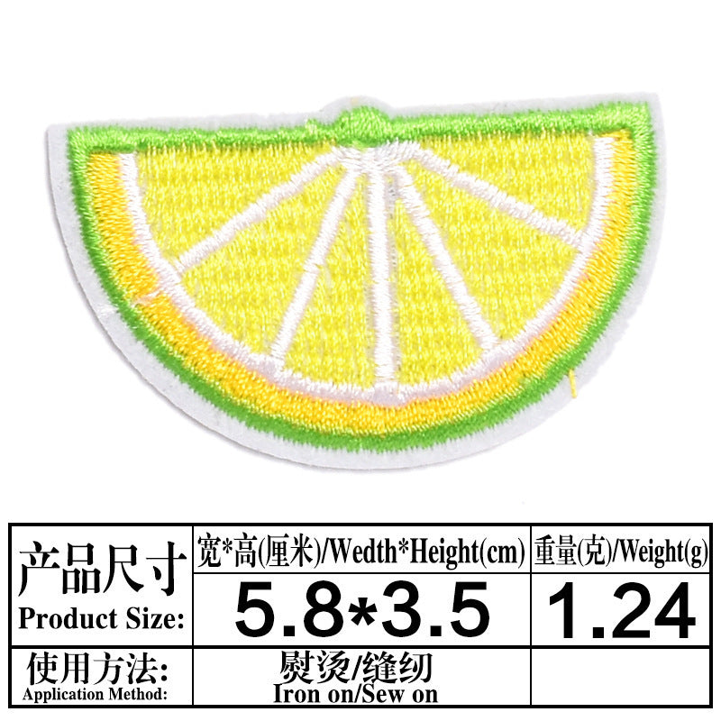 Wholesale Stylish Cartoon Embroidered Patches Floral Banana Letter Designs For Coats Decorative Craft Supply Gift